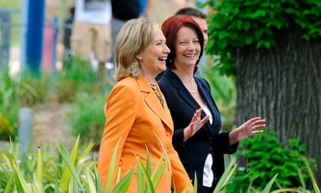 Hillary Clinton and Julia Gillard