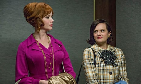 All the best lines: Christina Hendricks and Elisabeth Moss as Joan and Peggy in Mad Men. Photograph: MIchael Yarish/AMC