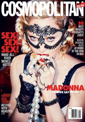 Madonna on cover of US edition of Cosmopolitan