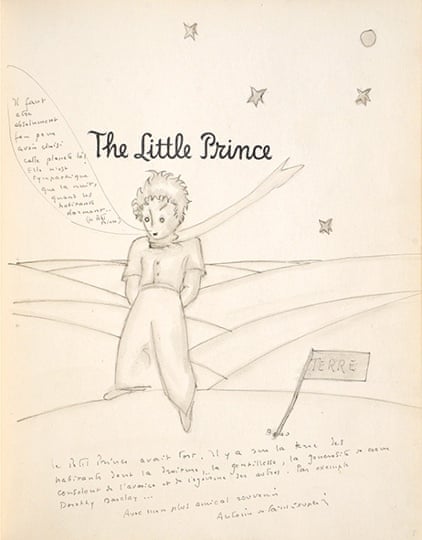 The Little Prince inscribed first edition goes on sale for £150,000, Children and teenagers