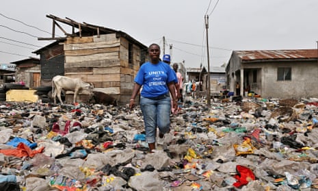 Bimbo Omowole Osobe, a former resident of the Badia East slum in Lagos, Nigeria, who was evicted las