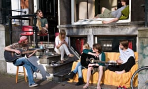 Young musicians in Amsterdam