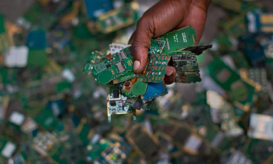 Mobile phone circuit boards are among the growing electronic waste that are being illegally dumped, says the UN Environment Programme.