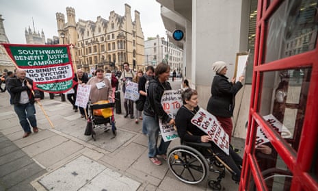 Disabled people protest against cuts in London 