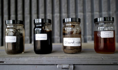 Samples of oil sand, bitumen, oil sand and water, and Syncrude sweet blend