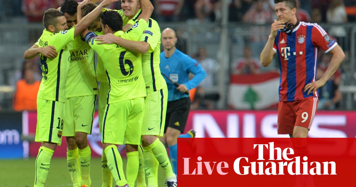 Bayern Munich 3 2 Barcelona Champions League Semi Final As It Happened Football The Guardian