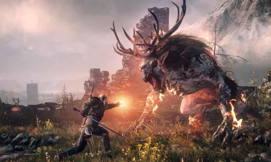 Witcher 3 take a fall for fishgulper Witcher 3 take a fall for fishgulper