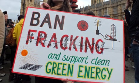 fracking green energy protest