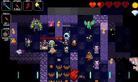 Crypt of the Necromancer looks like a traditional roguelike but enemy encounters are won on rhythm as well as might.