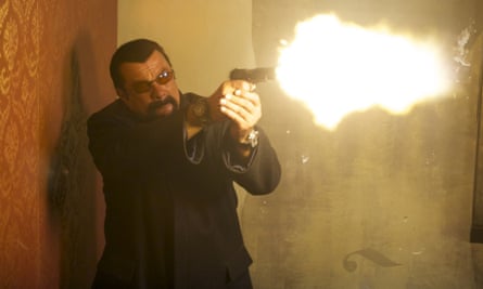 Steven Seagal in his new movie, The Mercernary: Absolution.