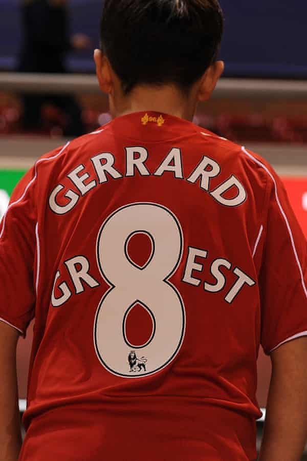 A young Liverpool fan's shirt says it all about Gerrard's contribution.