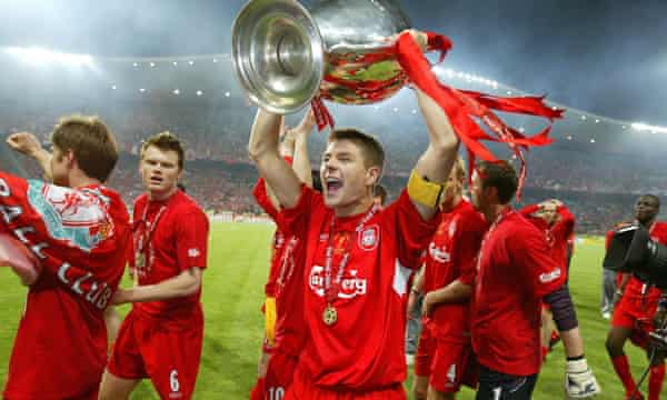 Steven Gerrard revels in the glory that was Istanbul.