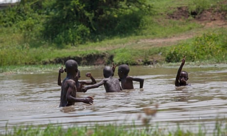 Children playing in Kisumu, Kenya