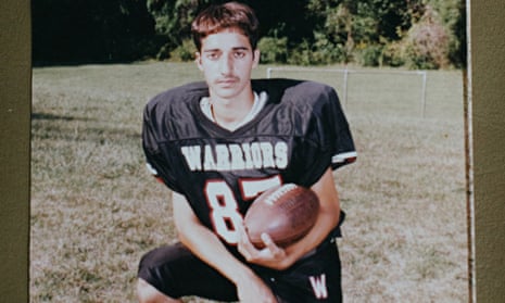 Embedded in our consciousness … Adnan Syed at 16, playing varsity American football. Photograph: Jon