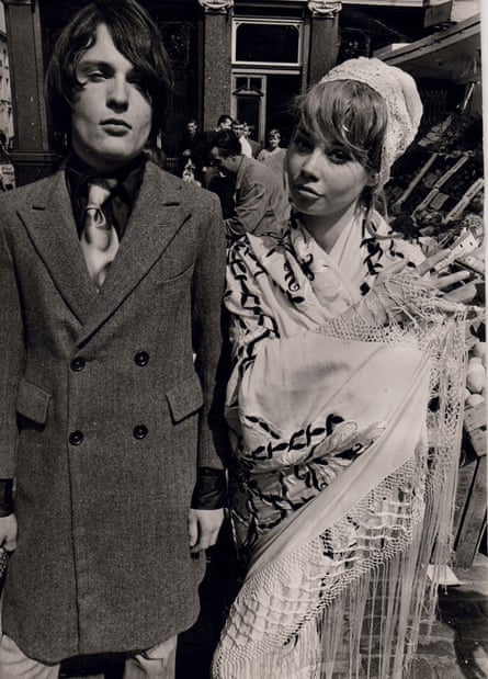 John Pearse and friend in 1966: 'We were peacocks in sharp-as-a-knife tailoring.'