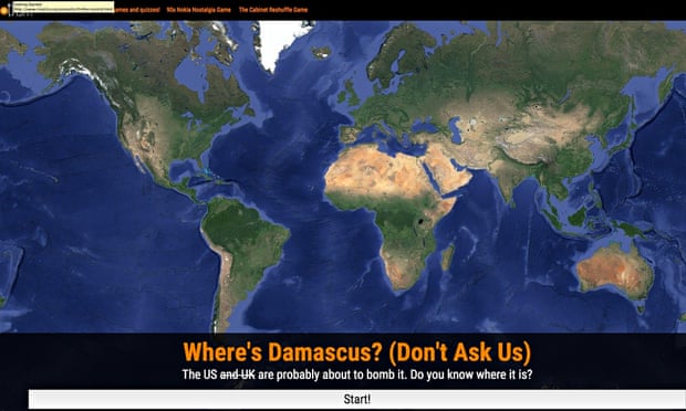 Where is Damascus?, produced by Trinity Mirror’s experimental social news team UsVsTh3m.