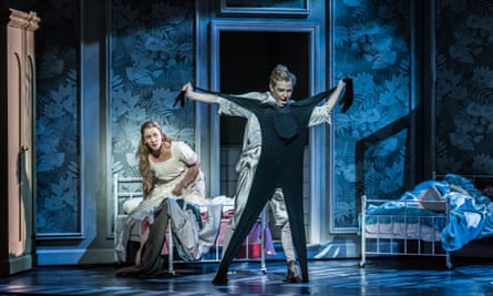 Marie Arnet as Wendy and Iestyn Morris as Peter in Peter Pan at Welsh National Opera.