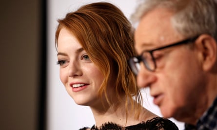 Emma Stone and Woody Allen.