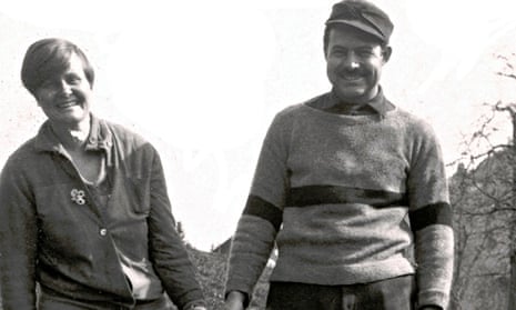 Ernest Hemingway with Elizabeth 