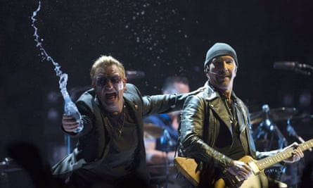 Oops a daisy: Bono and the Edge of U2 have both come croppers recently.
