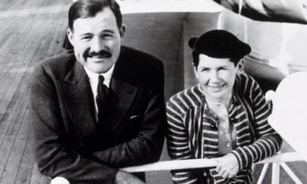 Ernest Hemingway with his second wife Pauline.