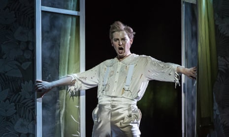 Iestyn Morris as Peter Pan in the Welsh National Opera production.