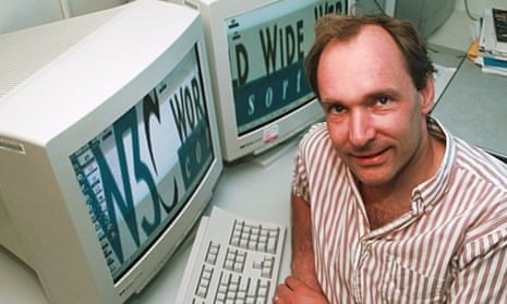 Tim Berners-Lee in his office at the Massachusetts Institute of Technology, 1998