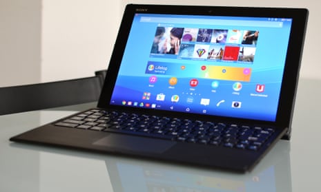 Sony Xperia Z4 Tablet Review The Thin Tablet That S Also An Android Laptop Sony The Guardian