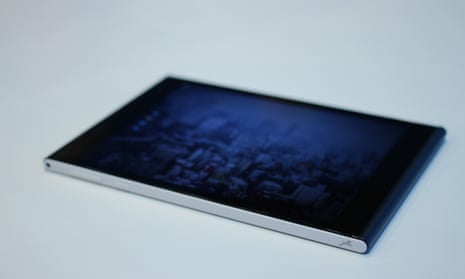 A Jolla Tablet, one of the devices already running the Finnish company's operating system.