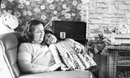 Mother and daughter at home in Toxteth, Liverpool.