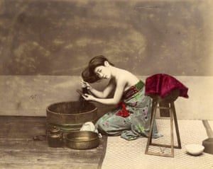 Woman washing