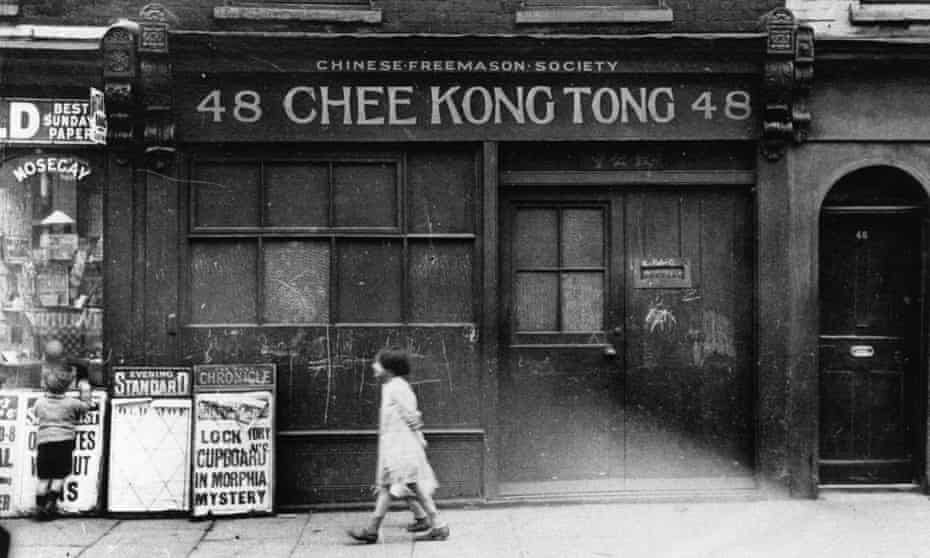 Chinese Freemason Society in Limehouse, near London's docklands, in 1927.