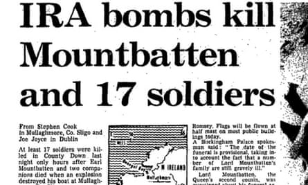 1979 Lord Mountbatten Killed By Ira Bomb Monarchy The Guardian