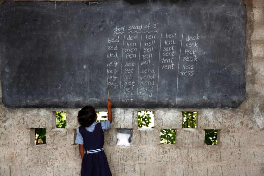 Child in school India