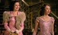 BEL POWLEY & SARAH GADON as Princesses Margaret and Elizabeth.