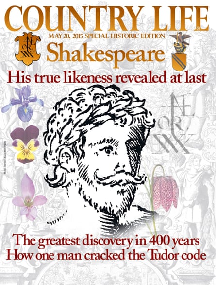 Country Life May issue magazine cover: 'Shakespeare, his true likeness revealed at last