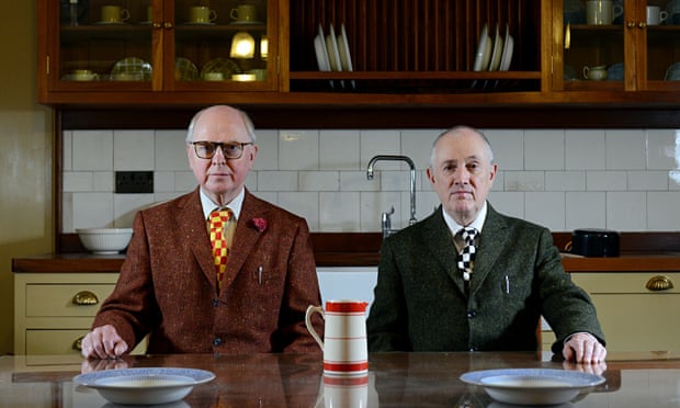 Gilbert and George have never cooked in the house – not even boiled an egg. Photograph: Christian Si