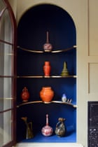 On display ... the vases of great 19th-century designers. Photograph: Christian Sinibaldi for the Guardian