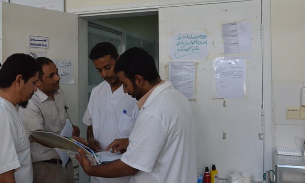 Medics at the Médicins Sans Frontières hospital in Aden, Yemen.