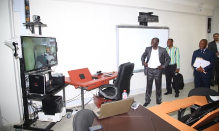 One of the AVU's new distance learning centres in Ghana's University of Winneba is launched