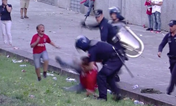 Outrage in Portugal over police beating of man in front of his children