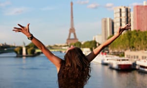 Young woman in Paris