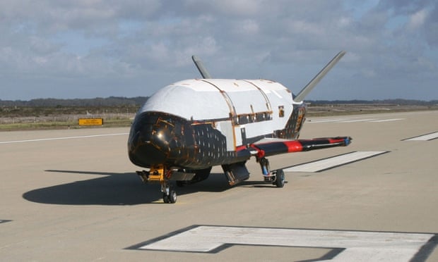 An X-37B Orbital Test Vehicle is seen at Vandenberg air force base, California.