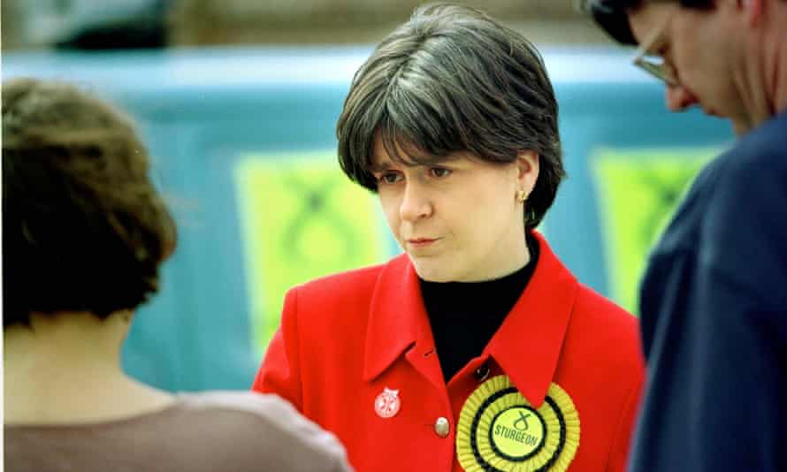 Nicola Sturgeon fighting for the Govan seat in the 1997 general election