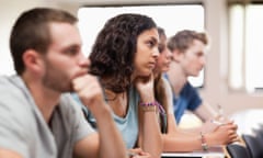 Students listening in a lecture
