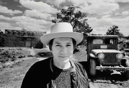 Agnes Martin at her house near Cuba, New Mexico, in 1974. Photograph by Gianfranco Gorgon