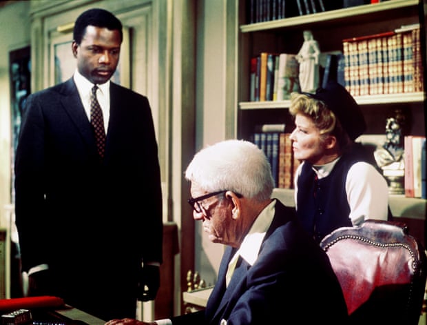 Sidney Poitier, Spencer Tracy and Katharine Hepburn in Guess Who's Coming to Dinner (1967). Photograph: Columbia/Allstar