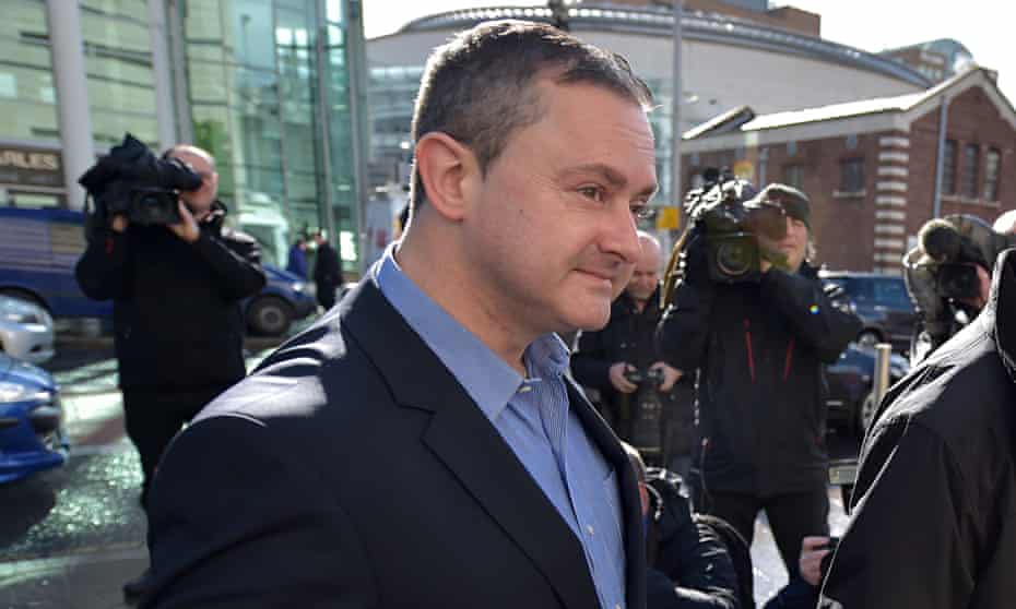 Gareth Lee, a gay rights activist, outside court 