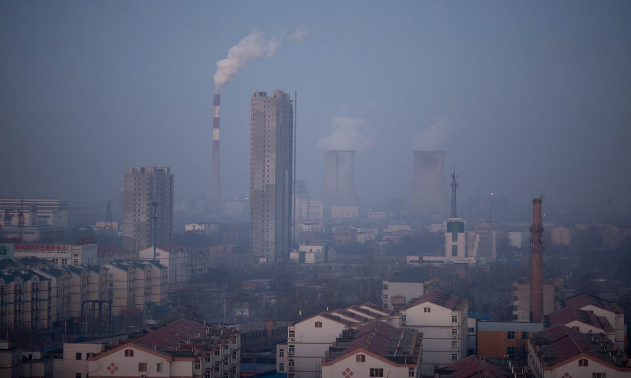March 2013: pollution fills the air in Baoding, Hebei province – now officially China’s most polluted city.