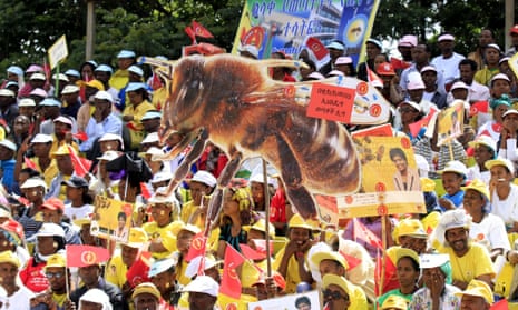 Election rally by the Ethiopian Peoples’ Revolutionary Democratic Front (EPRDF) in Addis Ababa, 21 May 2015.